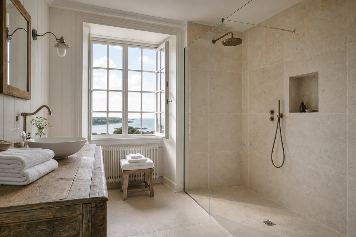 Rénover une salle de bain d'hôtel : leçons du Ty Mad à Douarnenez